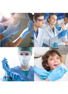 Generic Powder Free Vinyl Disposable Blue Gloves 100 Pcs  - Image 4