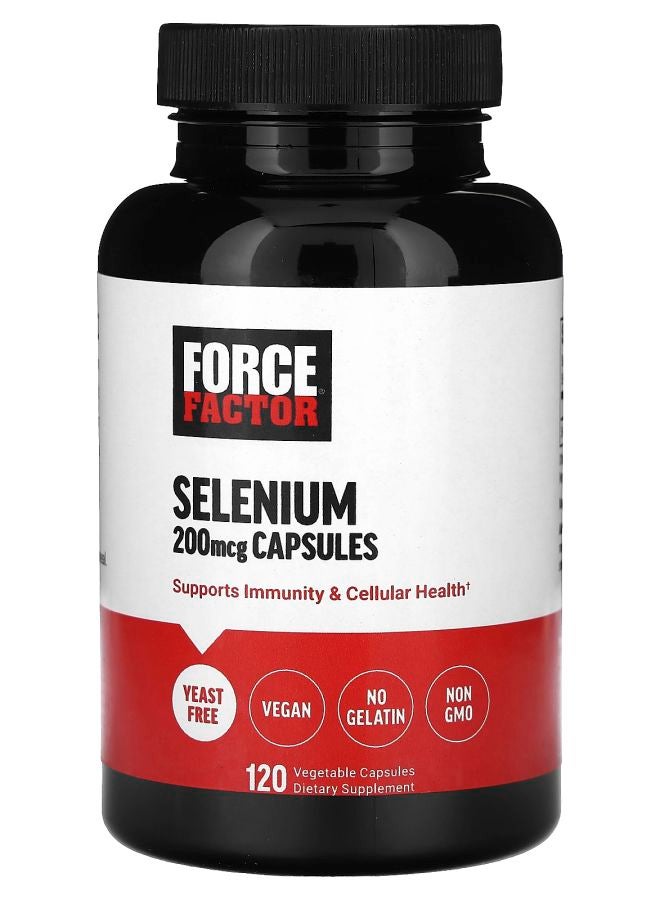 Force Factor Selenium 200 mcg 120 Vegetable Capsules