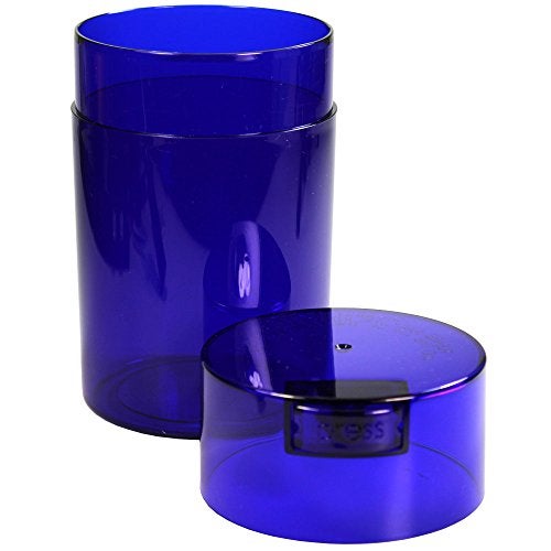 TIGHTPAC Tightvac 1 oz to 6 ounce - Patented Airtight Container | Multi-use Vacuum Container Works as Smell Proof Containers for Herbs and Dry Goods. Blue Tint - Image 2