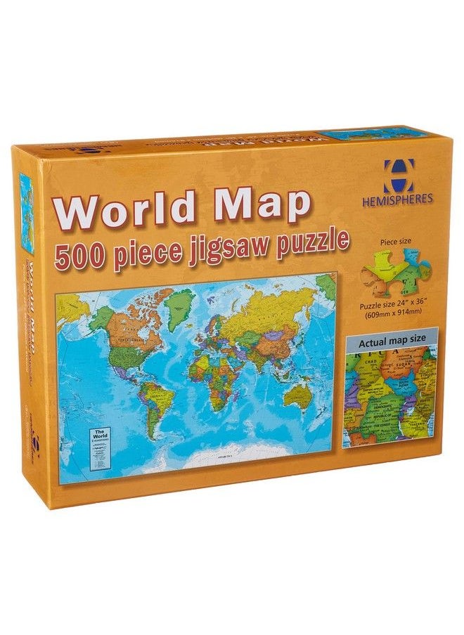 Round World Products Hemispheres World Map Jigsaw Puzzle 500 Pieces - pzsku/ZF312273F7955C3D537EBZ/45/_/1687933686/cecd62a7-96b1-4e18-8e22-c02e77012e3c