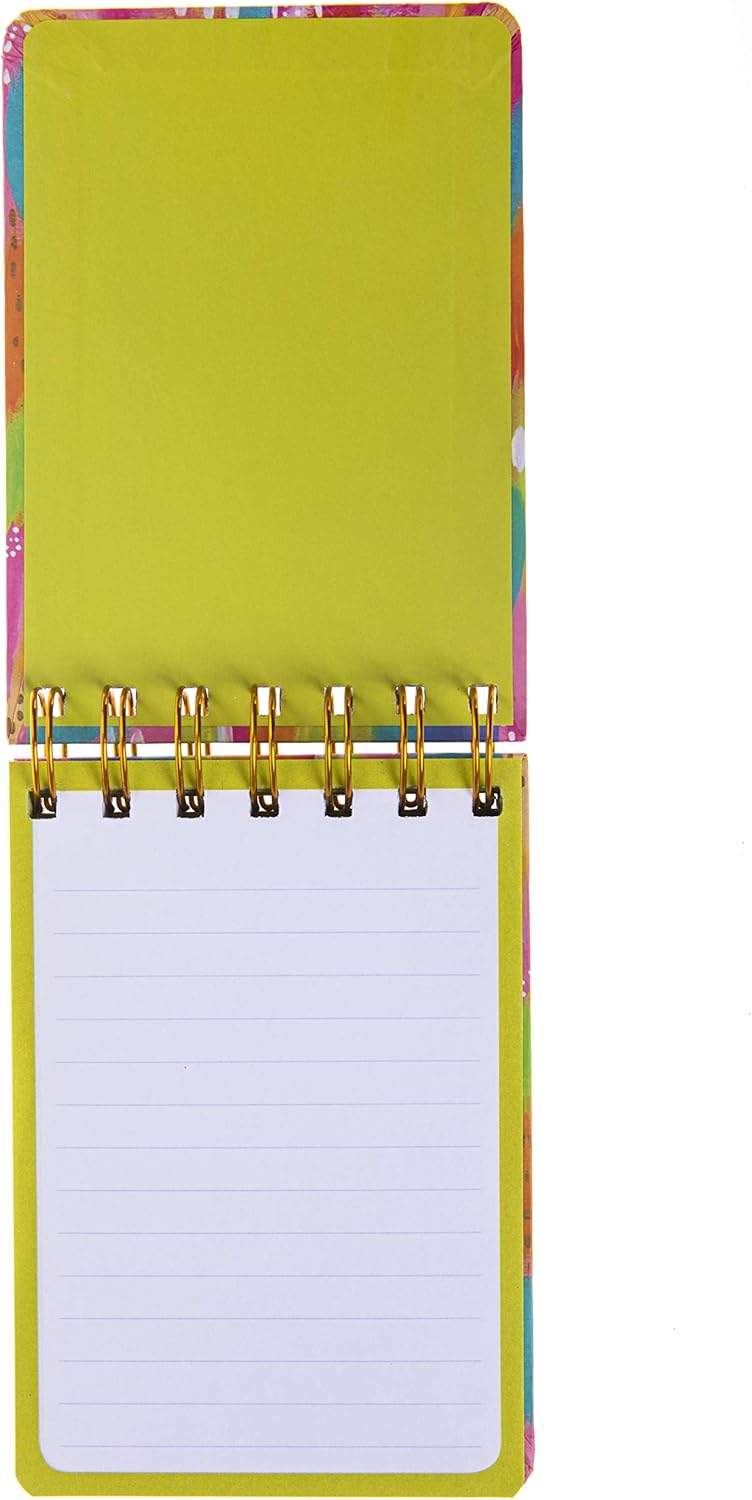 Graphique Petite Wiro Jotter Notepad, Brush Strokes Design - 3.5"x 5.5" Notepad with 200 Lined Pages, Custom Interior and Spiral Bound Top - Cute Journal for Leaving Messages and Taking Notes - Image 5
