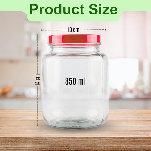 AQBAH Sprouts Maker Glass Jar Multi Use Hygienic Glass 850ml Durable & Reusable for All Seeds and Beans, BPA-Free with 300-Hole Mesh Lid for Airflow, Easy Drainage Design, Set Of 1 (GREEN) - Image 2