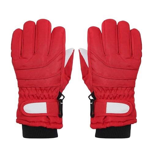 FabSeasons Unisex Warm Winter Gloves, Waterproof, Windproof for Hiking, Driving, Running & Outdoors, Fits for 3-5 Years Old Boys and Girls - Image 1