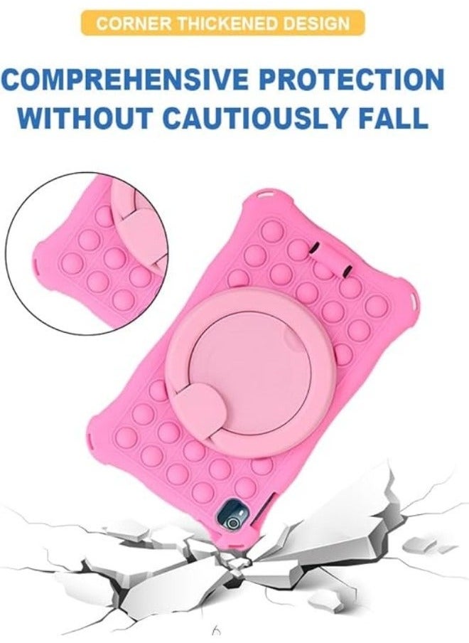 Generic - Case Compatible with Nokia T10 8 inch 2023, Kids Friendly Silicone Stand Cover for Nokia T10 Tablet with Handle Kickstand, Shoulder Strap & Stylus Pen - Image 1