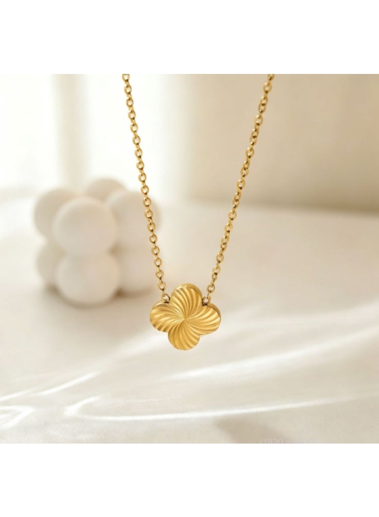 LATEEN 18K Gold Plated Necklace, Dainty Premium Gold Chain Necklace, Hypoallergenic Tarnish‑Resistant Jewelry, Elegant Gift for Women - Image 4