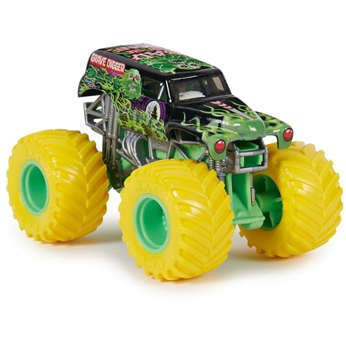 Monster Jam, Official Grave Digger Vs. Max D Die-Cast Monster Trucks, 1:64 Scale, Kids Toys for Boys Ages 3 and up - Image 3