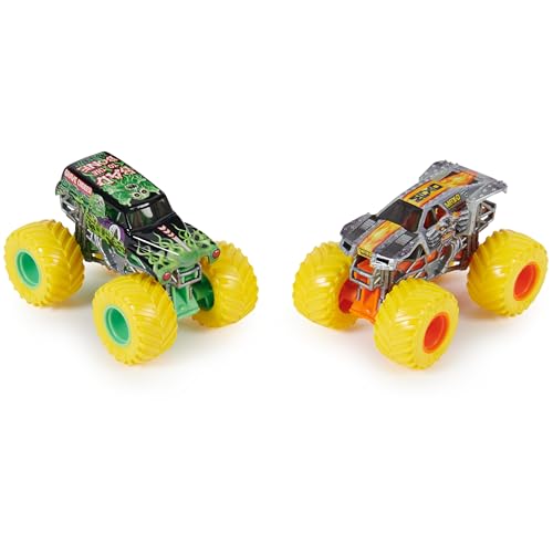 Monster Jam, Official Grave Digger Vs. Max D Die-Cast Monster Trucks, 1:64 Scale, Kids Toys for Boys Ages 3 and up - Image 2