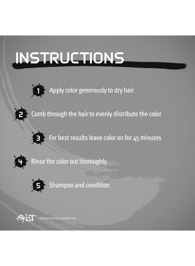 SPLAT Sinful Silver | Complete Silver Hair Dye Kit | Semi-Permanent | Long Lasting | Vegan and Cruelty-Free - Image 3