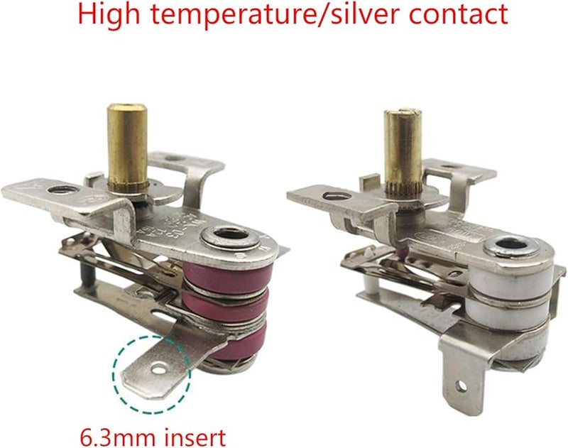 16A 250V Adjustable Temperature Bimetallic Thermostat Switch KST205D - Image 3