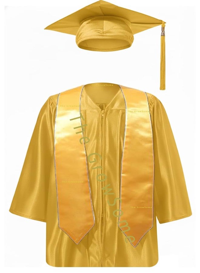 The GrowSome Kindergarten Graduation Ceremony Dress for Kids with Zipper Academic Gown and Cap, Convocation Outfit for School Function, Stage Program, Fancy Dress Competition and Memory Photography