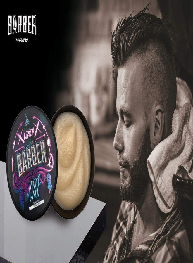 barber marmara شمع شعر كيراتين للرجال من باربر مرمرة 150 مل - شمع مطفي بتشطيب طبيعي وثبات قوي جداً - Image 2