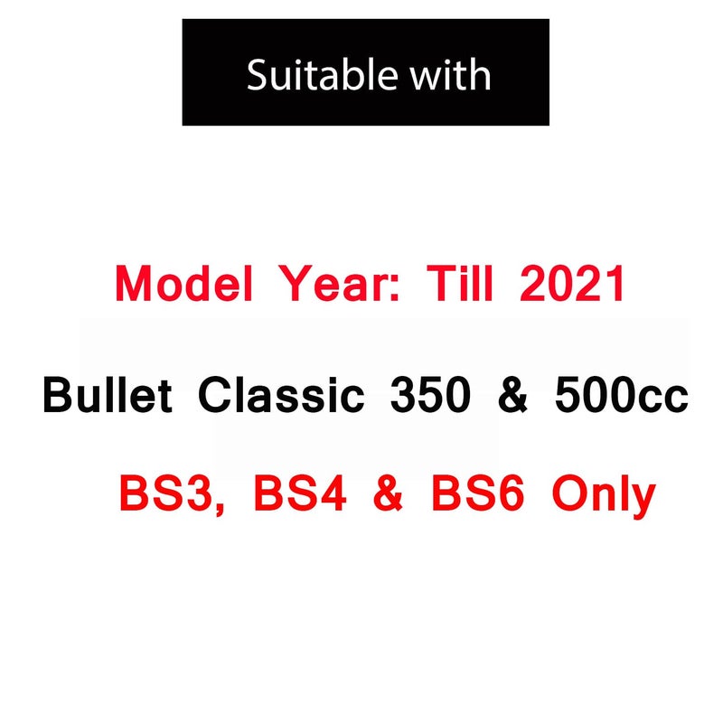 Ramanta Bullet Grill Set CNC Metal Complete Headlight, Taillight, Indicators Grills Set Jali Cover Set Compatible Only with Bullet Classic BS4/BS6 with 350/500 CC (Fit Model Year Till 2021, Set of 8) - Image 3