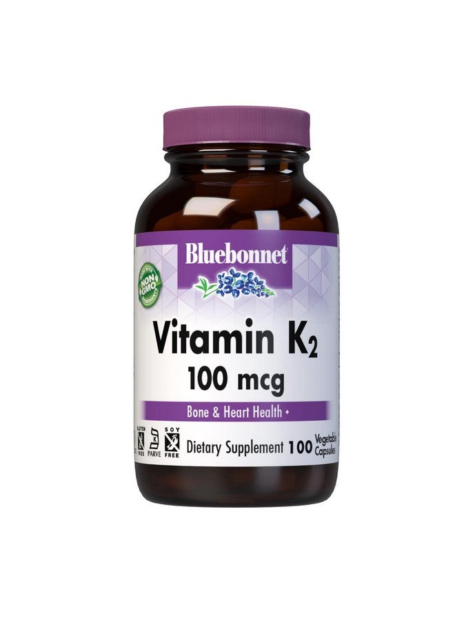 Bluebonnet كبسولات فيتامين K2 النباتية 100 عدّ - Image 1