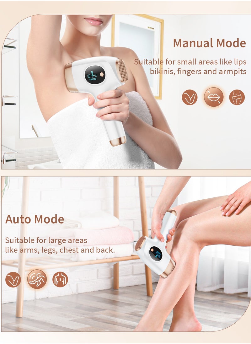 JOOYEE - Laser Hair Removal Results in 4 weeks Permanent IPL Hair Removal with 9 Energy Levels 3 Functions 999900 Flashes - Image 1