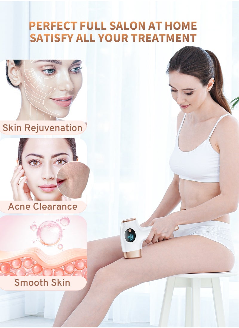 JOOYEE - Laser Hair Removal Results in 4 weeks Permanent IPL Hair Removal with 9 Energy Levels 3 Functions 999900 Flashes - Image 1