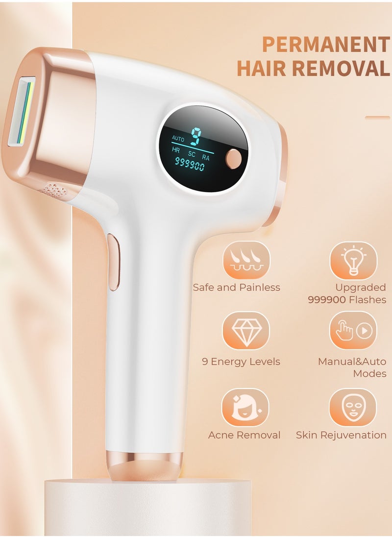 JOOYEE - Laser Hair Removal Results in 4 weeks Permanent IPL Hair Removal with 9 Energy Levels 3 Functions 999900 Flashes - Image 1