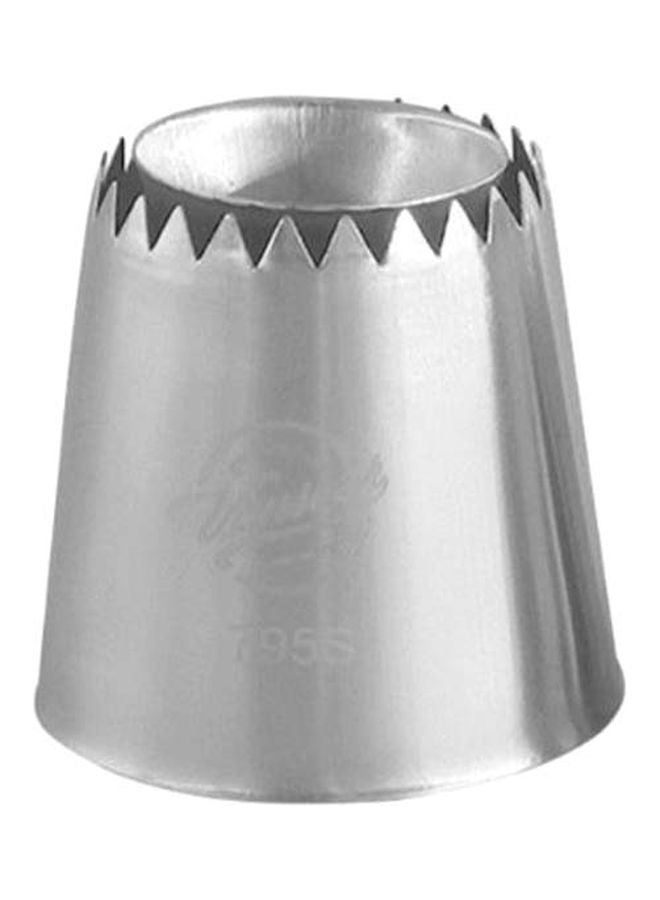 NIBEMINENT Cake Decorating Piping Nozzle Silver 5cm - Image 1