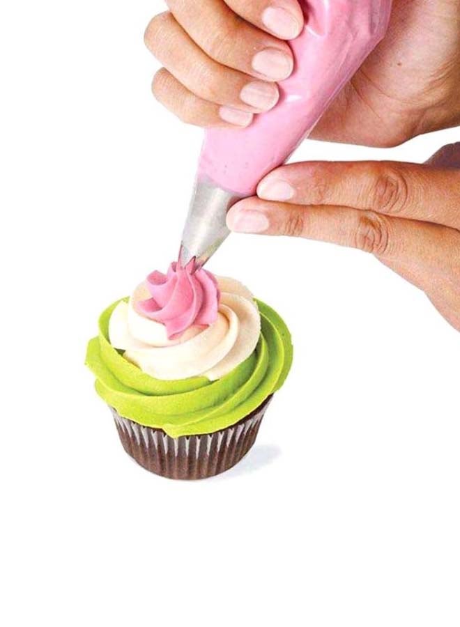 NIBEMINENT Cake Decorating Piping Nozzle Silver 5cm - Image 3