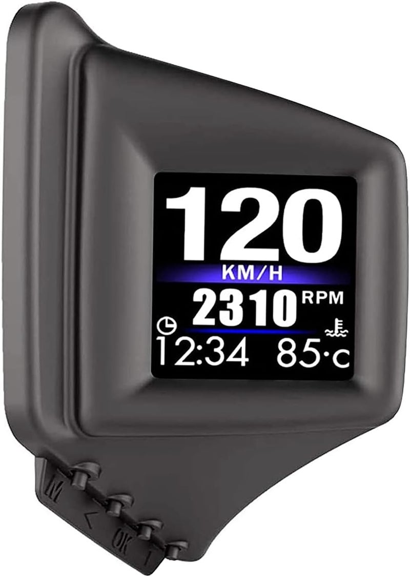 wiiiw عرض رأس السيارة، HUD P8، نظام مزدوج OBDII و GPS، أول نموذج في السوق يمكن تركيبه على تريم عمود A، يعمل فقط على معظم السيارات من 2008 وما فوق - Image 1