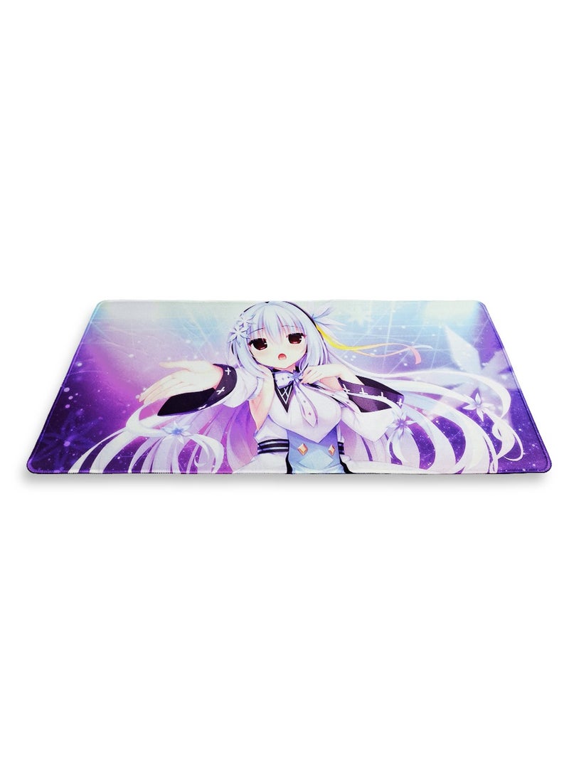 Generic - Large Gaming Mouse Pad, Cartoon Anime Girl (60cm x 30cm x 2mm), Extended Thickened Mouse Mat Waterproof Non-Slip Spill-Proof Mouse Mat with Special Textured Surface, Anti-wear Stitched Edges for Keyboard and PC - Image 1