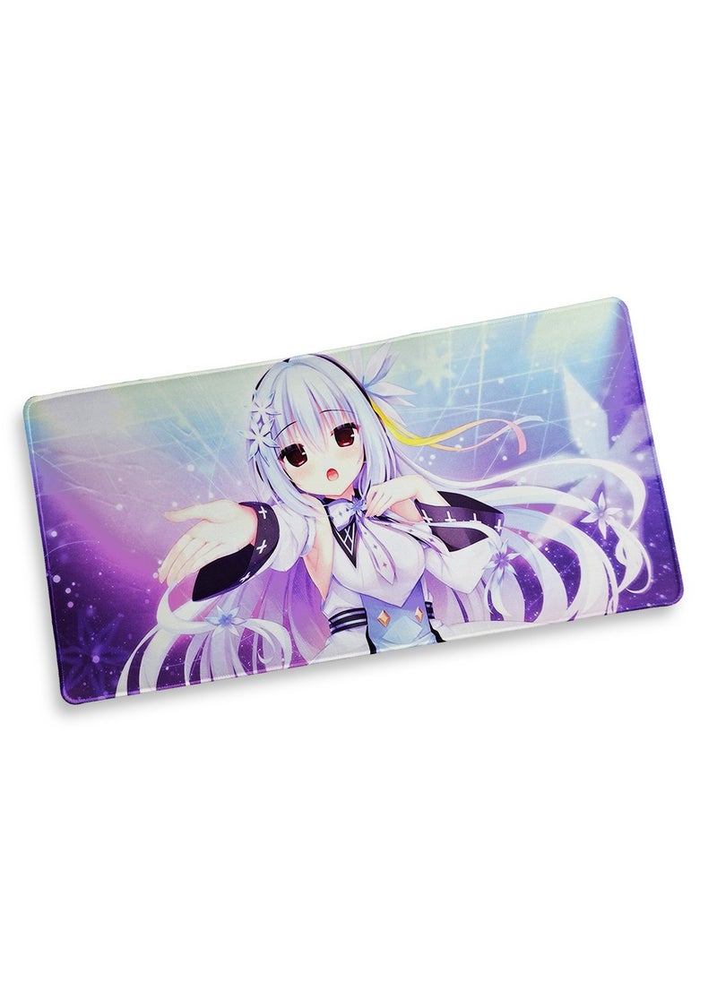 Generic - Large Gaming Mouse Pad, Cartoon Anime Girl (60cm x 30cm x 2mm), Extended Thickened Mouse Mat Waterproof Non-Slip Spill-Proof Mouse Mat with Special Textured Surface, Anti-wear Stitched Edges for Keyboard and PC - Image 1