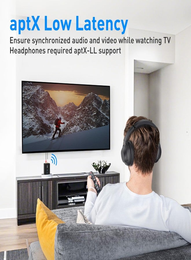 1Mii - Bluetooth 5.2 audio adapter for home stereo TV, wireless H-Fi music transmitter receiver with 3.5mm AUX RCA AptX HD low latency dual connection volume control for - Image 3