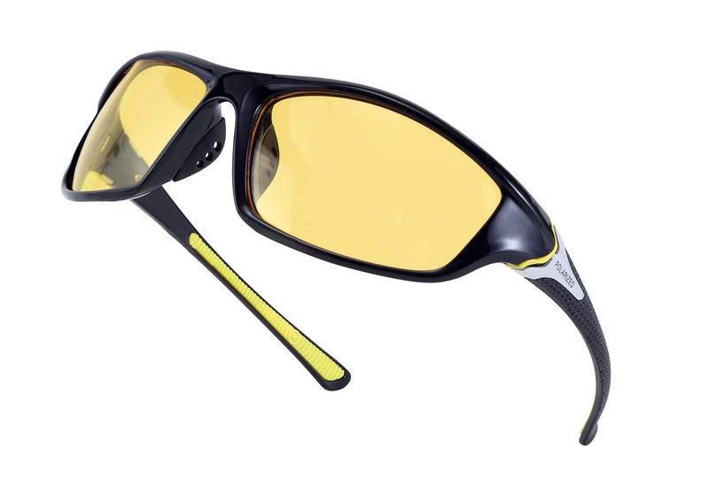 FEISEDY Classic Men Polarized Sports Sunglasses Night Driving Yellow Lenses Cycling Fishing Driving Glasses B2674 - Image 1