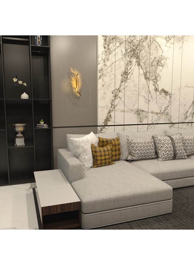 يوكاندل ابليك جداري مودرن إضاءة صفراء ذهبي - Image 3