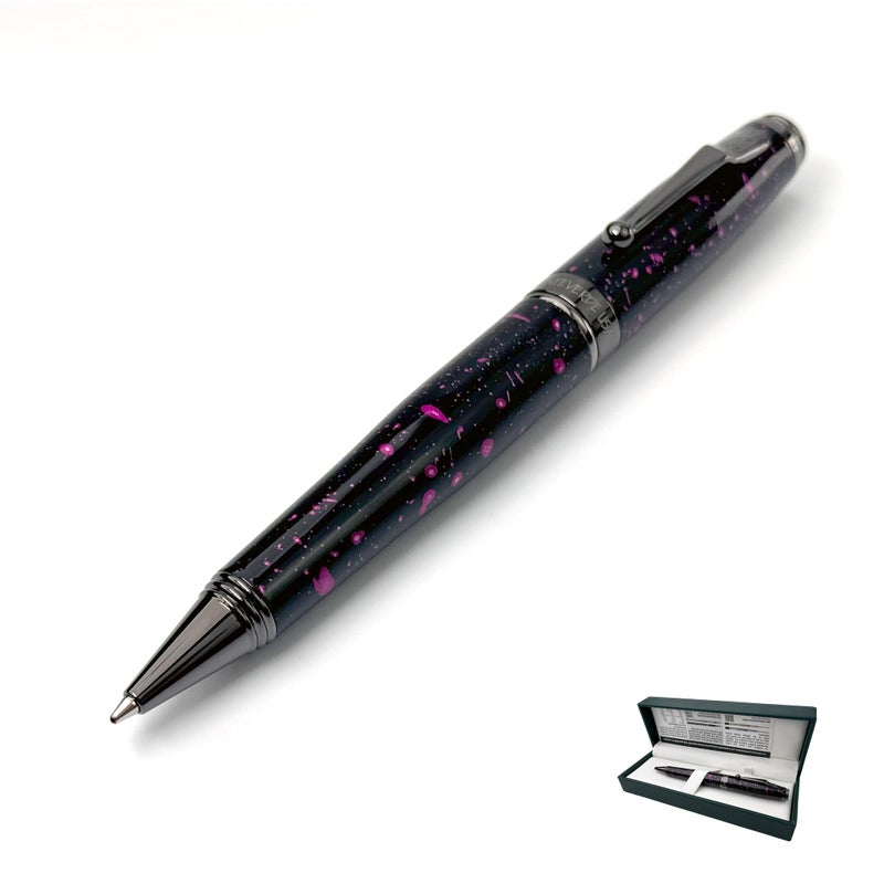 Monteverde USA Invincia Vega Ballpoint Pen Starlight Purple Multicolor Plated Finish EyeCatching Writing Instrument - Image 2