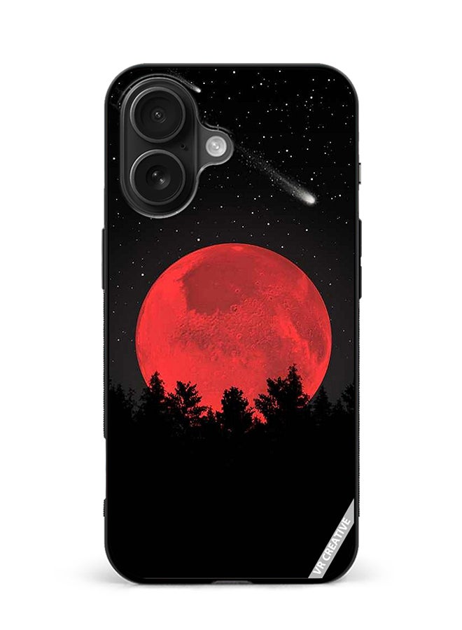 VR CREATIVE Protective Case Cover For Apple iPhone 16 Plus Bloody Moon Design Multicolour