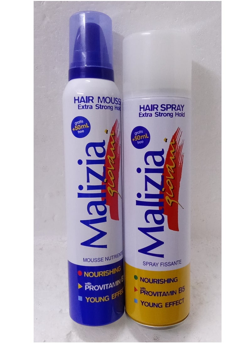 Malizia Hairspray Set 250ml + 200ml 