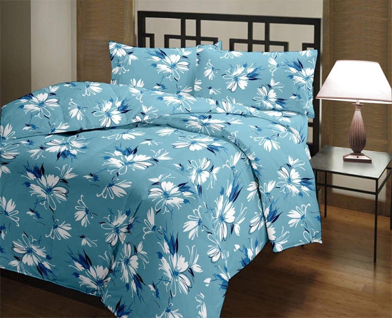 ShopingTrade Floral Printed Double Bed Microfiber/Polycotton AC Dohar (Multicolour 1)