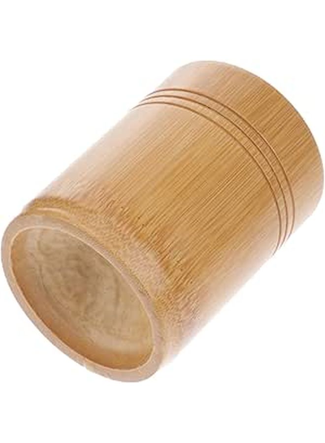 Bamboo Toothpick Dispenser Box With Lid Round Toothpick Holder Container For Home Restaurant Kitchen Natural Material - Image 1