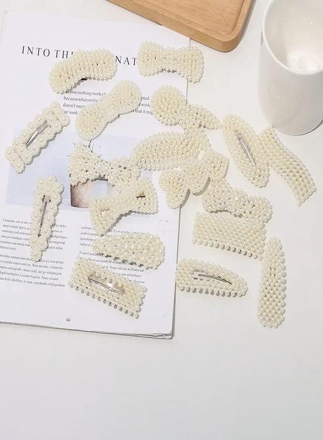 MYSELF 12 Pcs Fashionable Hair Clips, Artificial Pearl Hair Barrettes for Women Ladies Girls - Image 4