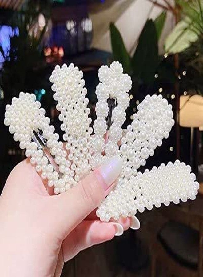 MYSELF 12 Pcs Fashionable Hair Clips, Artificial Pearl Hair Barrettes for Women Ladies Girls - Image 2