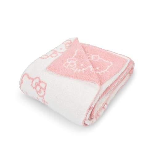 Jay Franco Hello Kitty Feather Knit Fluffy Throw Blanket - Fuzzy Blanket Measures 50 x 60 Inch, Super Soft Soft Lightweight Pink Accent for Couch or Chair - Image 5