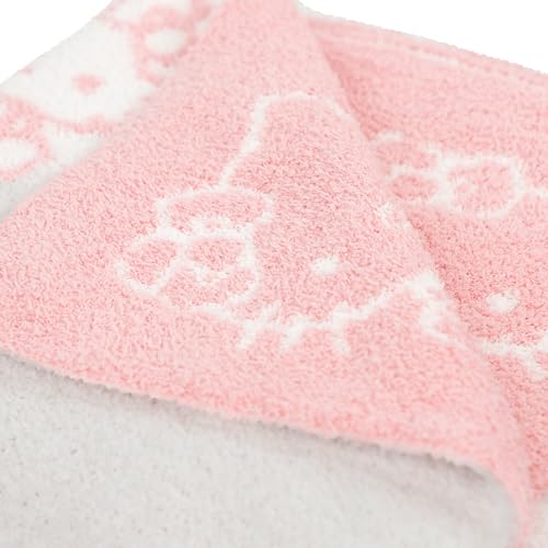 Jay Franco Hello Kitty Feather Knit Fluffy Throw Blanket - Fuzzy Blanket Measures 50 x 60 Inch, Super Soft Soft Lightweight Pink Accent for Couch or Chair - Image 4