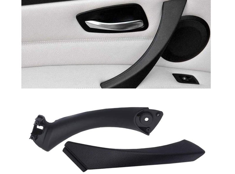 Moonlinks for BMW 3 Series E90E91 Door Pull Handles Door Handle Outer CoverLeft Rear Passenger Side Doors Clasp Handle Door Pull Outer Trim Covers FitsBMW 323 325 328 330 335Black - Image 2