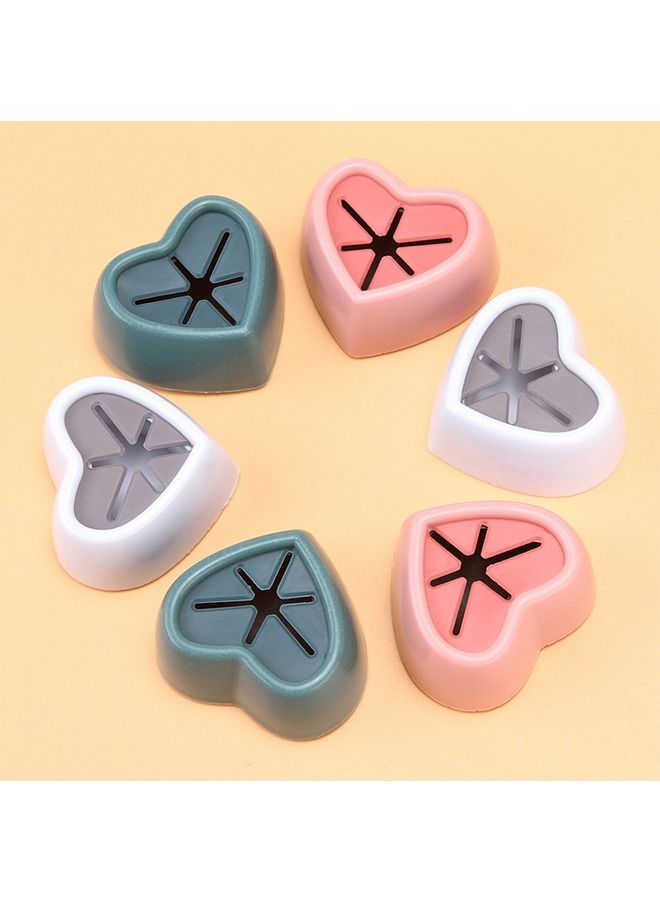 6Pcs Punch-Free Towel Plug Holder, Bathroom Storage Hanger, Towels Washing Cloth Rag Hook, Bathroom Kitchen Accessories, Storage Holders (Pink+Blue+White)  - Image 2