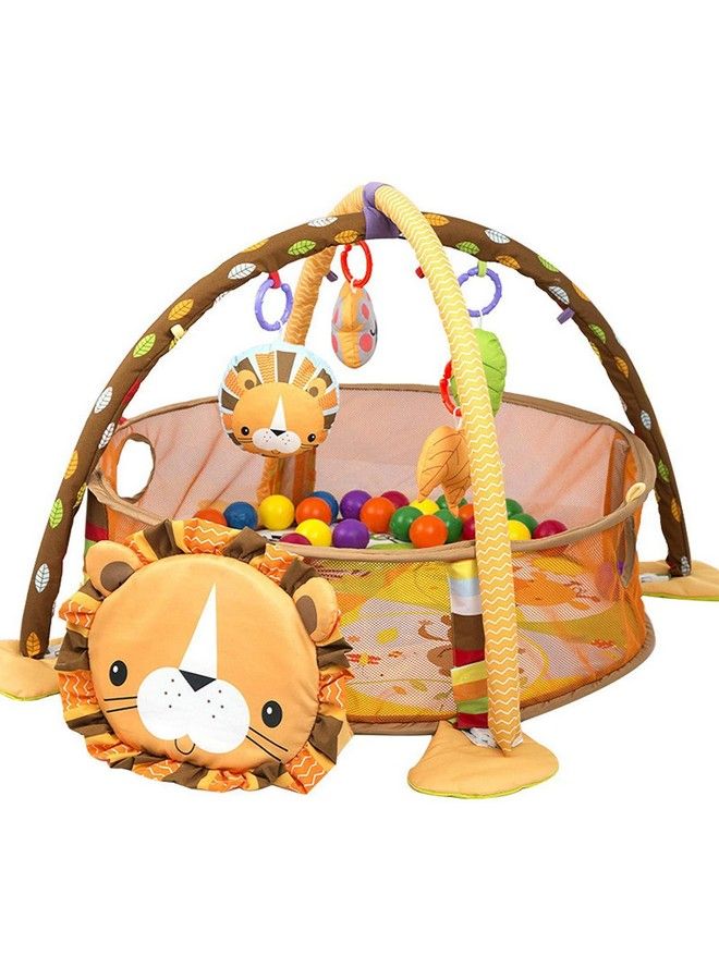 EMNDR 3 In 1 Baby Play Mat For 0 1 Year Old Baby Crawling Gym Mat Turtle Room Pool Support Net - Image 1