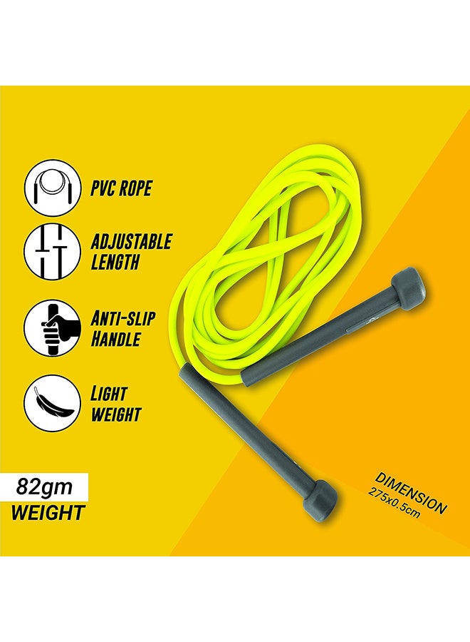 Nivia Trainer Skipping Rope for Men & Women | Free Size - Adjustable | Material - Polyvinyl Chloride | Cardio Workout, Warmup, Weight Loss, Training | Jump Rope for Exercise | Exercise Rope - Image 2