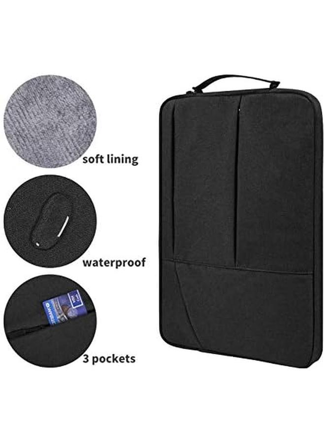 erorex Drawing Tablet Case Carrying Bag With Artist Glove Graphics Tablet Storage Sleeve Compatible For Xp Pen Deco 01 Star 03 Ugee M708 Gaomon M106K Huion H950P Hs610(Black)  - Image 4