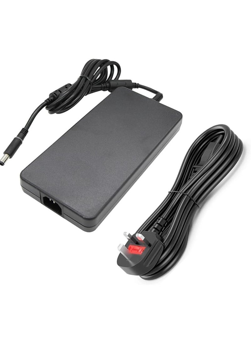 Zexen 240W Charger laptop adapter for dell 19.5V 12.3A 7.4x5.0mm for Precision M6800 M6600 for Alienware M17x M17x R2 M17x R3 M18x with UK Plug Cable - Image 1