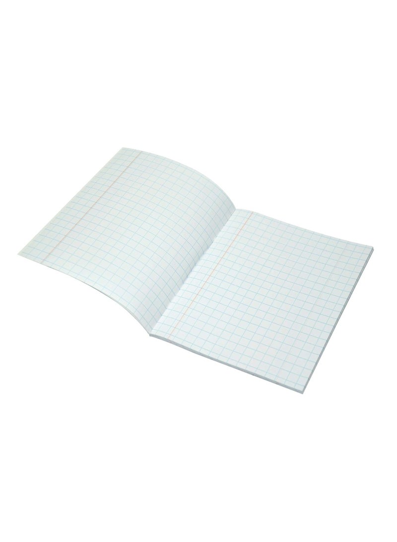 FIS Exercise Books 10 Mm Square With Left Margin, 100 Pages, Pack Of 12 Pieces, 16.5 X 21 Cm Size - FSEBSQ10100N - Image 3