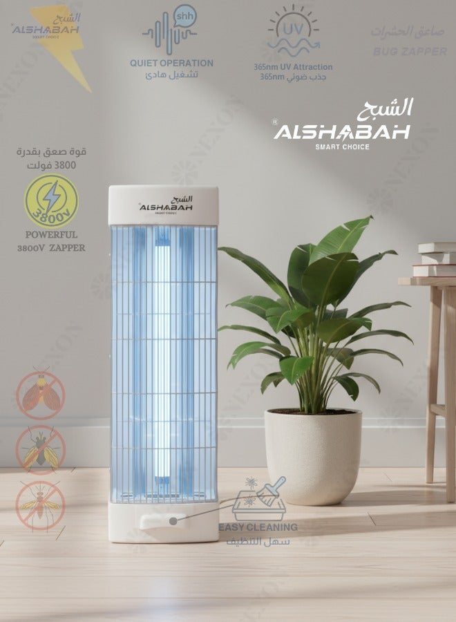 الشبح أفضل صائد الناموس والحشرات الطائرة داخل وخارج المنزل بقوة تصل إلى 3800 V وبواسطة الصعق الكهربائي وإضاءة اليو في المصنعة خصيصًا - Image 1