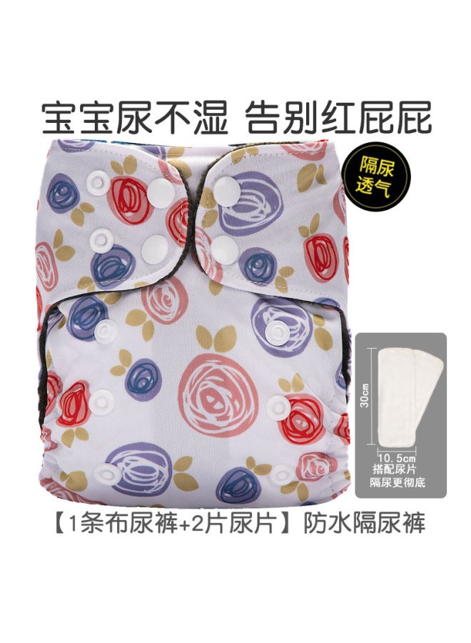 Newborn Baby Diaper Pants Polar Fleece Urine Ring Breathable Washable Baby Training Pants Waterproof Leak-proof Pants