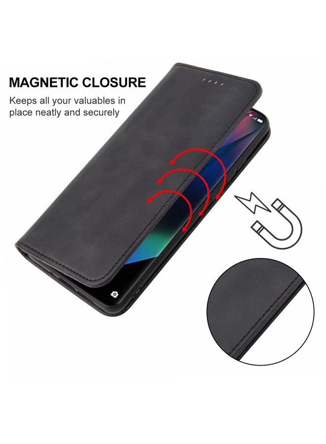 اس-توب جراب هاتف OPPO Find X3 المصنوع من الجلد بإغلاق مغناطيسي - Image 5