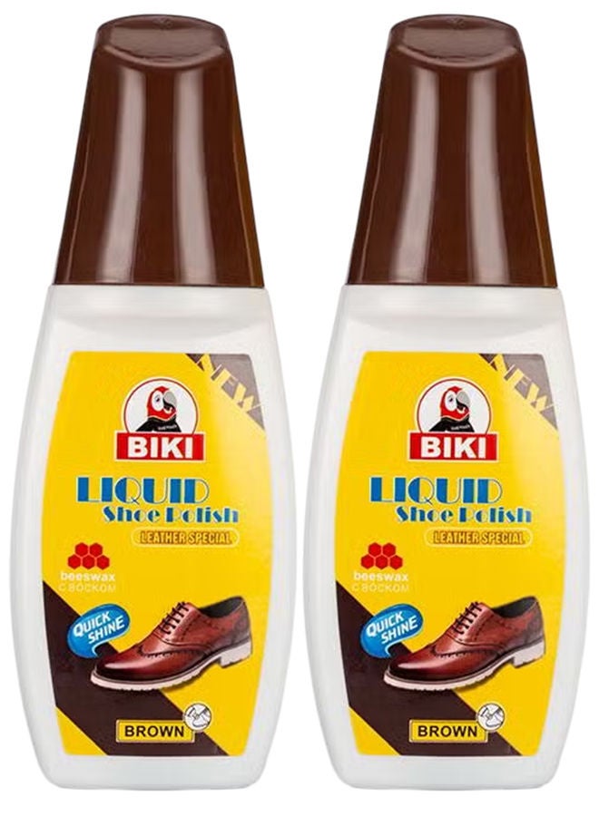 بيكي ملمع أحذية سائل بني 2 × 75 مل
