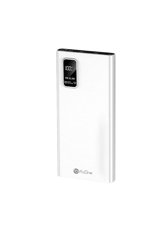 ProOne - ProOne PPB5108PD 10000mAh Power Bank - 22.5W Fast Charging, 2 Type A, 1 Type C, 1 Micro USB Port, Slim Premium Design: Your Ultimate On-the-Go Charging Solution - Image 1