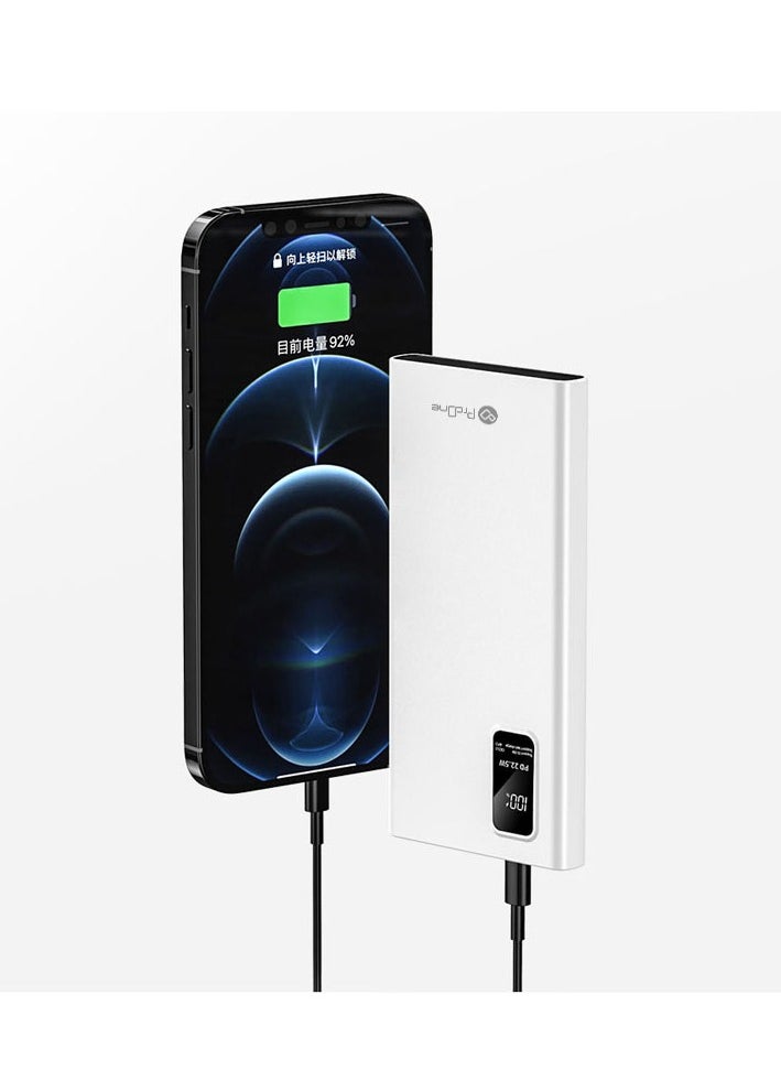 ProOne - ProOne PPB5108PD 10000mAh Power Bank - 22.5W Fast Charging, 2 Type A, 1 Type C, 1 Micro USB Port, Slim Premium Design: Your Ultimate On-the-Go Charging Solution - Image 1